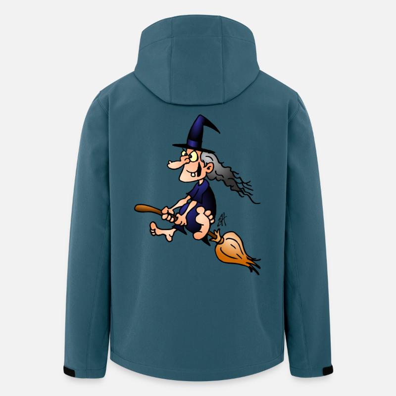 Witch on a broom - Men’s Recycled Softshell Jacket by Stanley/Stella - stargazer