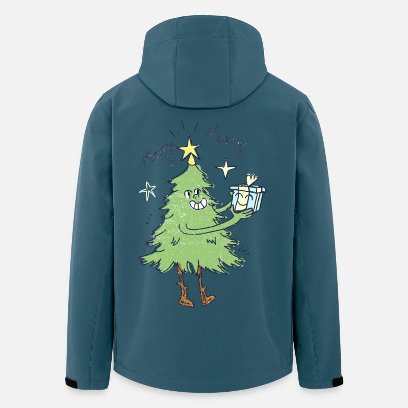 Weihnachtsbaum - Recycelte Männer Softshell-Jacke von Stanley/Stella - Dunkles Petrol