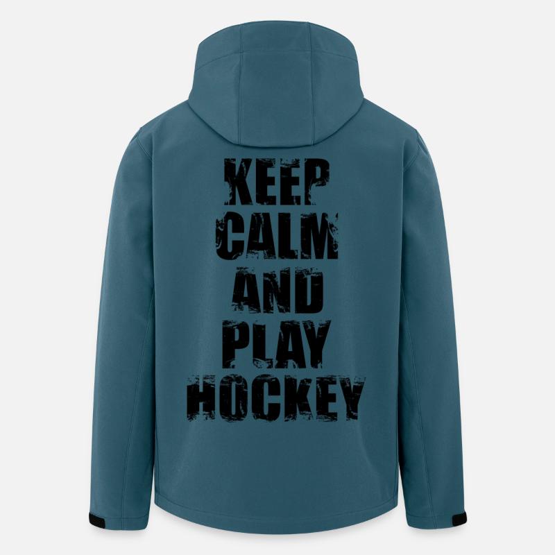Eishockey Lustiger Spruch - Recycelte Männer Softshell-Jacke von Stanley/Stella - Dunkles Petrol