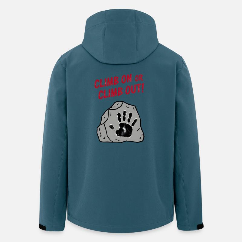 Montez ou sortez - Veste softshell homme en polyester recyclé Stanley/Stella - bleu pétrole foncé