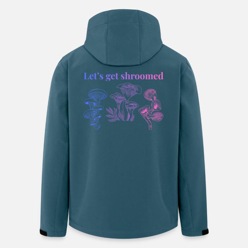 Neon-Pilz-Gradienten-Botanisches T-Shirt - Recycelte Männer Softshell-Jacke von Stanley/Stella - Dunkles Petrol