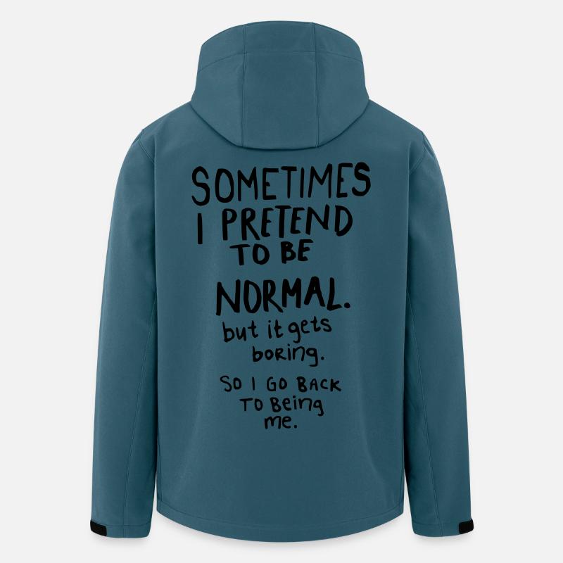 Awesome - Normal is Boring - Recycelte Männer Softshell-Jacke von Stanley/Stella - Dunkles Petrol