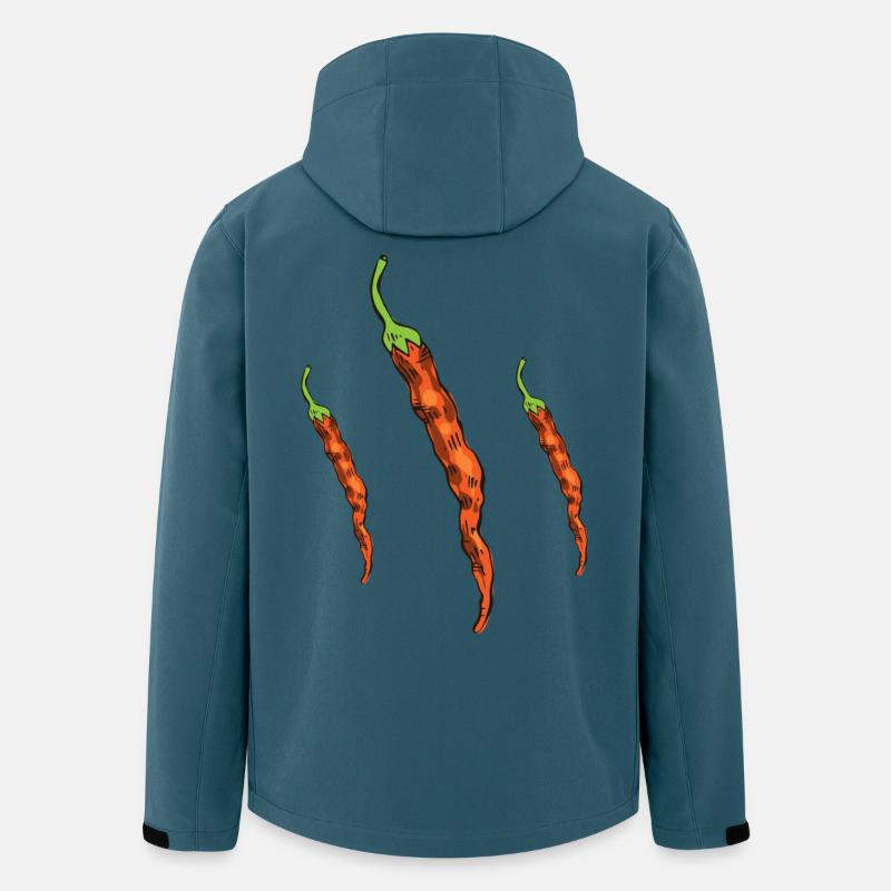 Piments - Veste softshell homme en polyester recyclé Stanley/Stella - bleu pétrole foncé
