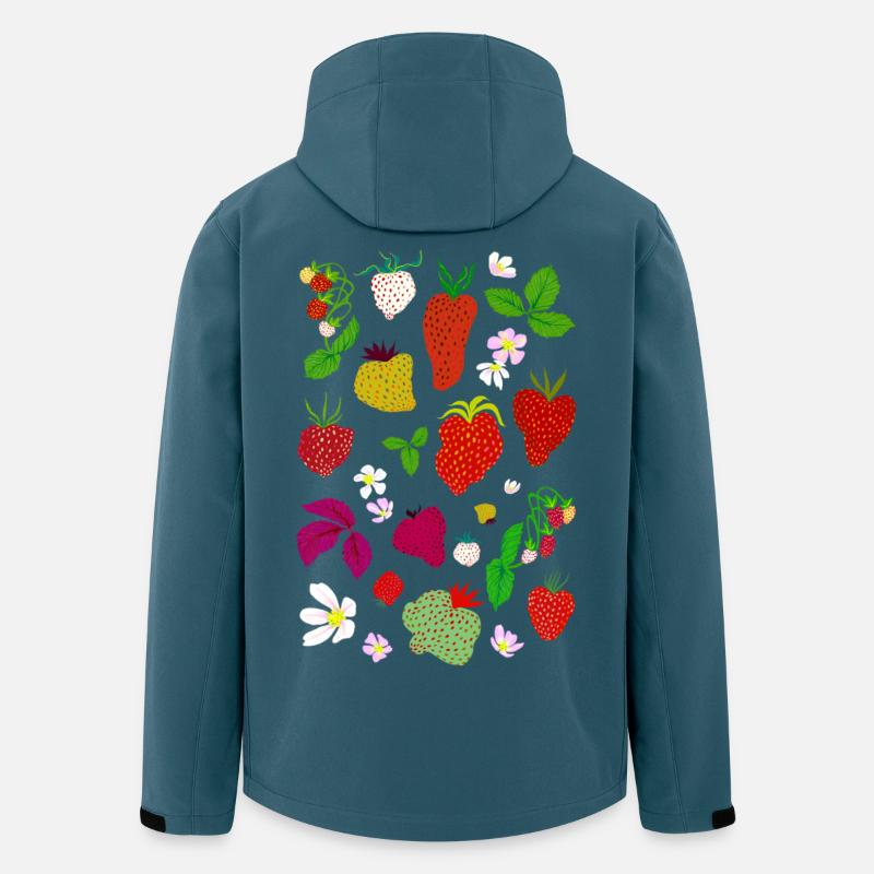 ERDBEEREN - Recycelte Männer Softshell-Jacke von Stanley/Stella - Dunkles Petrol