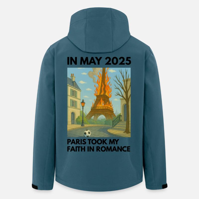 Eiffel Tower on Fire - Men’s Recycled Softshell Jacket by Stanley/Stella - stargazer