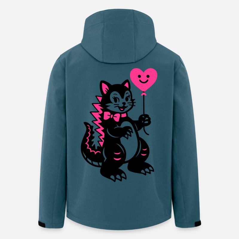 Monster Cat Pink - Men’s Recycled Softshell Jacket by Stanley/Stella - stargazer