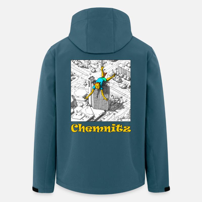 Chemnitz Kulturhauptstadt Comic - Recycelte Männer Softshell-Jacke von Stanley/Stella - Dunkles Petrol