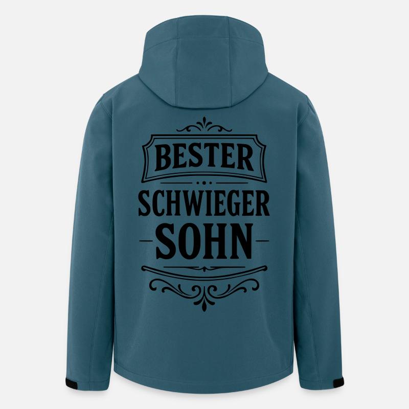 Bester Schwiegersohn Geschenk Weihnachten - Recycelte Männer Softshell-Jacke von Stanley/Stella - Dunkles Petrol