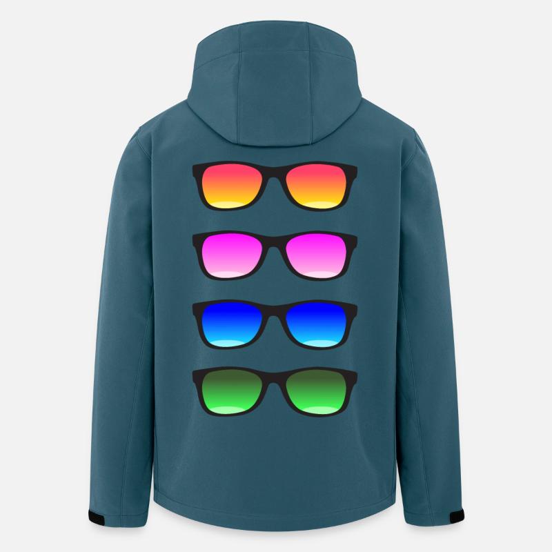 Sonnenbrille! - Recycelte Männer Softshell-Jacke von Stanley/Stella - Dunkles Petrol