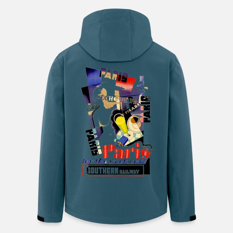 ART PARIS FRANKREICH - Recycelte Männer Softshell-Jacke von Stanley/Stella - Dunkles Petrol