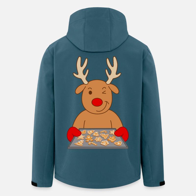 Reindeer Christmas biscuits Baking cookies - Men’s Recycled Softshell Jacket by Stanley/Stella - stargazer