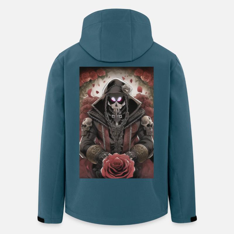 Totenkopf Mann - Recycelte Männer Softshell-Jacke von Stanley/Stella - Dunkles Petrol