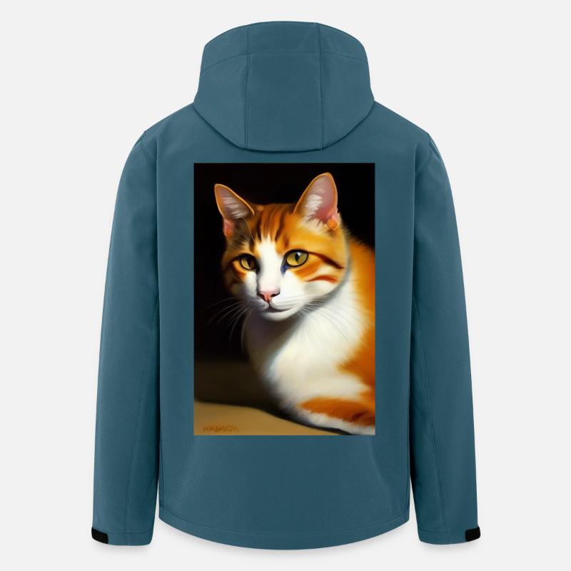 Image du chat - Veste softshell homme en polyester recyclé Discoverer Stanley/Stella - bleu pétrole foncé