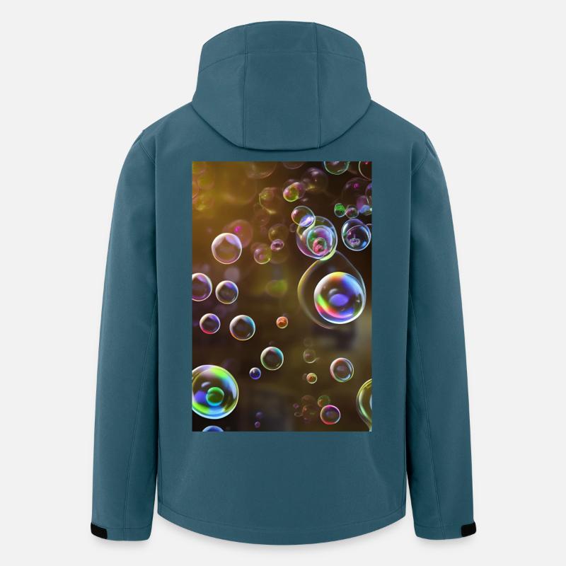 Seifenblasen - Recycelte Männer Softshell-Jacke von Stanley/Stella - Dunkles Petrol