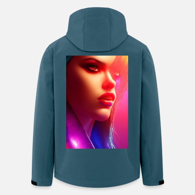 Schöne Frau - Recycelte Männer Softshell-Jacke von Stanley/Stella - Dunkles Petrol