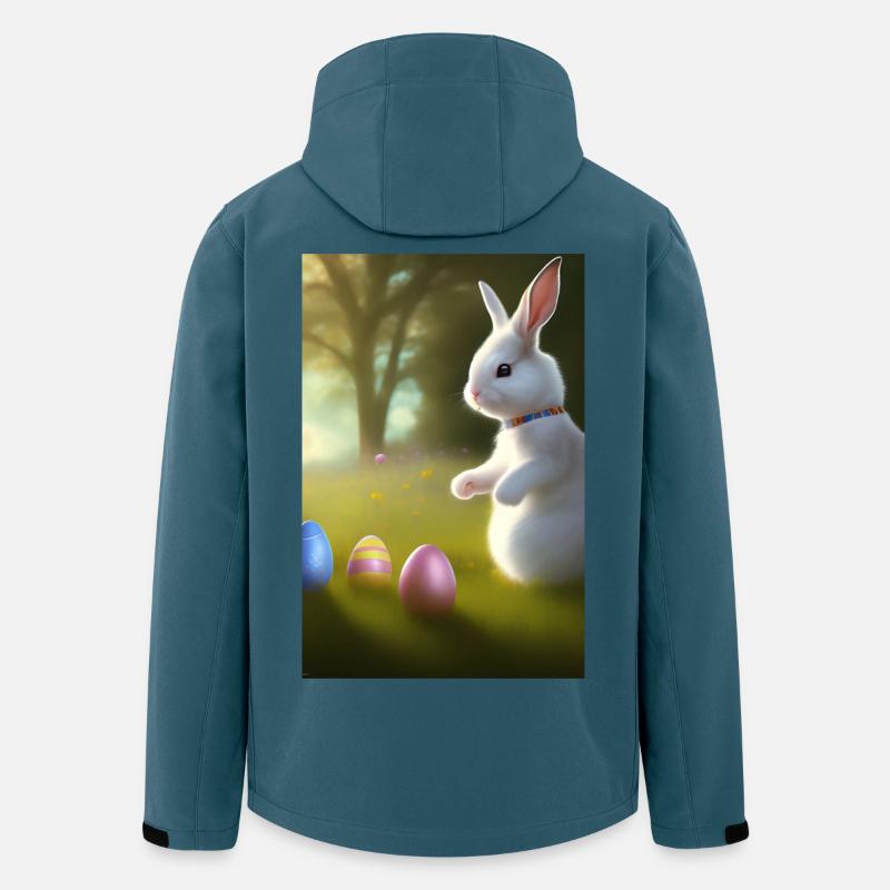 Easter Bunny with Easter Eggs - Men’s Recycled Softshell Jacket by Stanley/Stella - stargazer