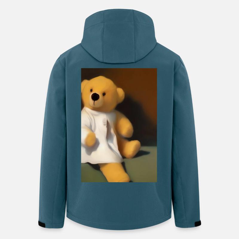Teddybär - Recycelte Männer Softshell-Jacke von Stanley/Stella - Dunkles Petrol
