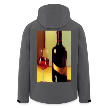 Wine drinkers - Men’s Recycled Softshell Jacket by Stanley/Stella - stargazer - Back - AI Model Male 185 light (185cm)