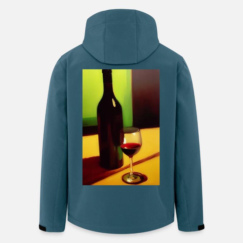 Wein Trinker - Recycelte Männer Softshell-Jacke von Stanley/Stella - Dunkles Petrol