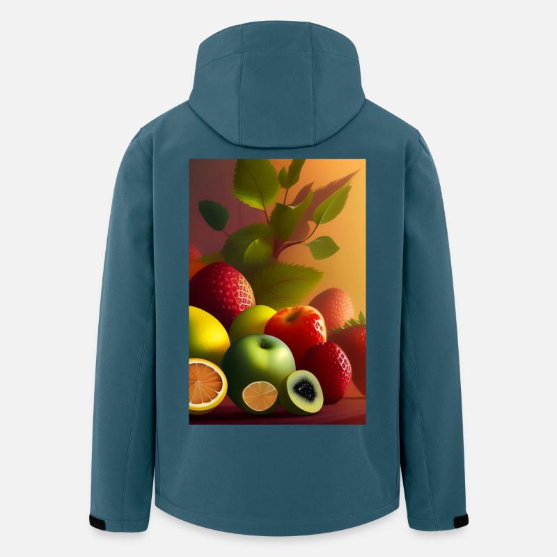 Fruit - Veste softshell homme en polyester recyclé Stanley/Stella - bleu pétrole foncé
