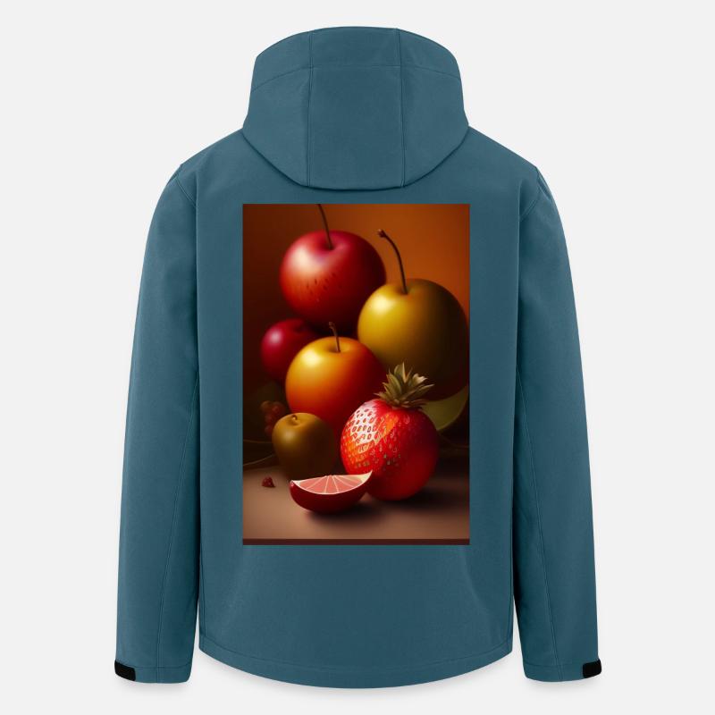 Fruit - Veste softshell homme en polyester recyclé Stanley/Stella - bleu pétrole foncé