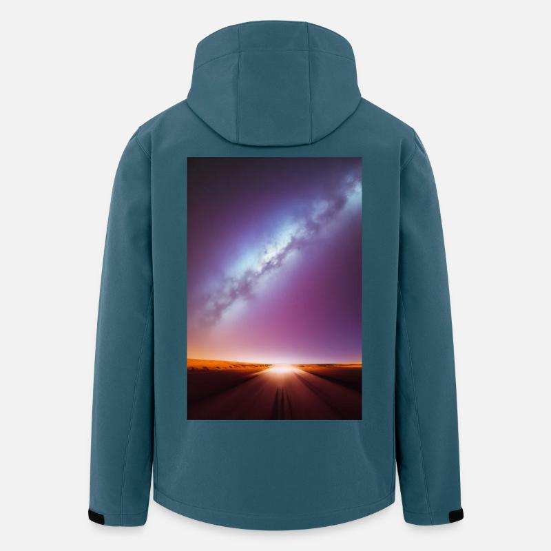 Weltall und Planeten - Recycelte Männer Softshell-Jacke von Stanley/Stella - Dunkles Petrol