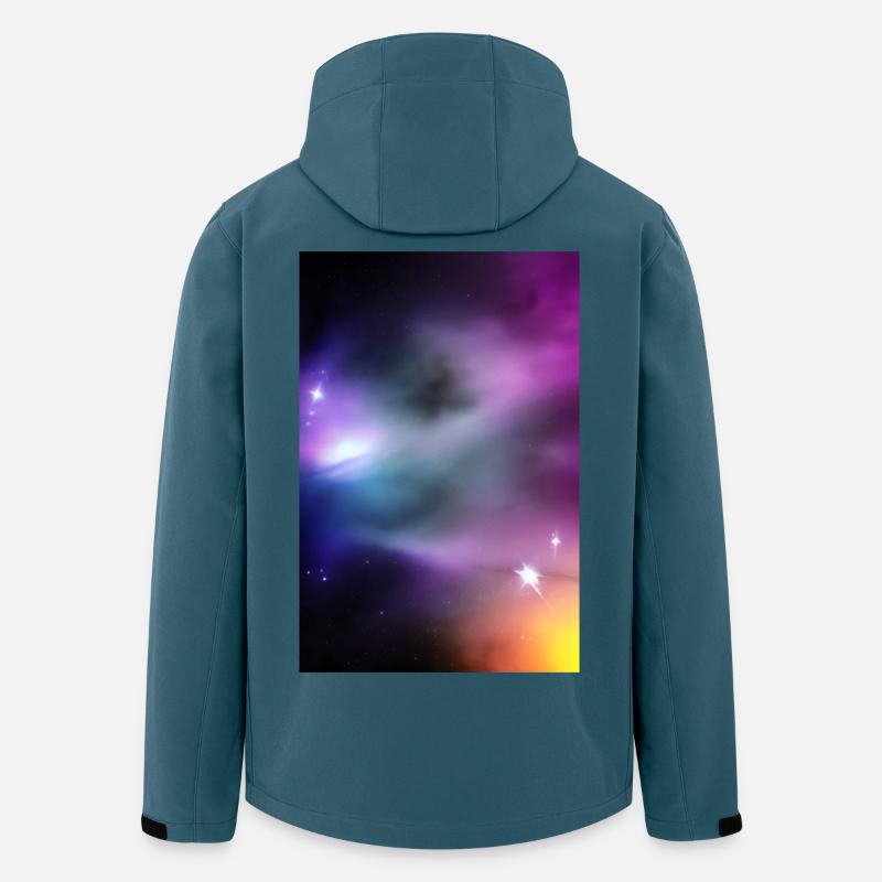 Galaxie Bild - Recycelte Männer Softshell-Jacke Discoverer von Stanley/Stella - Dunkles Petrol