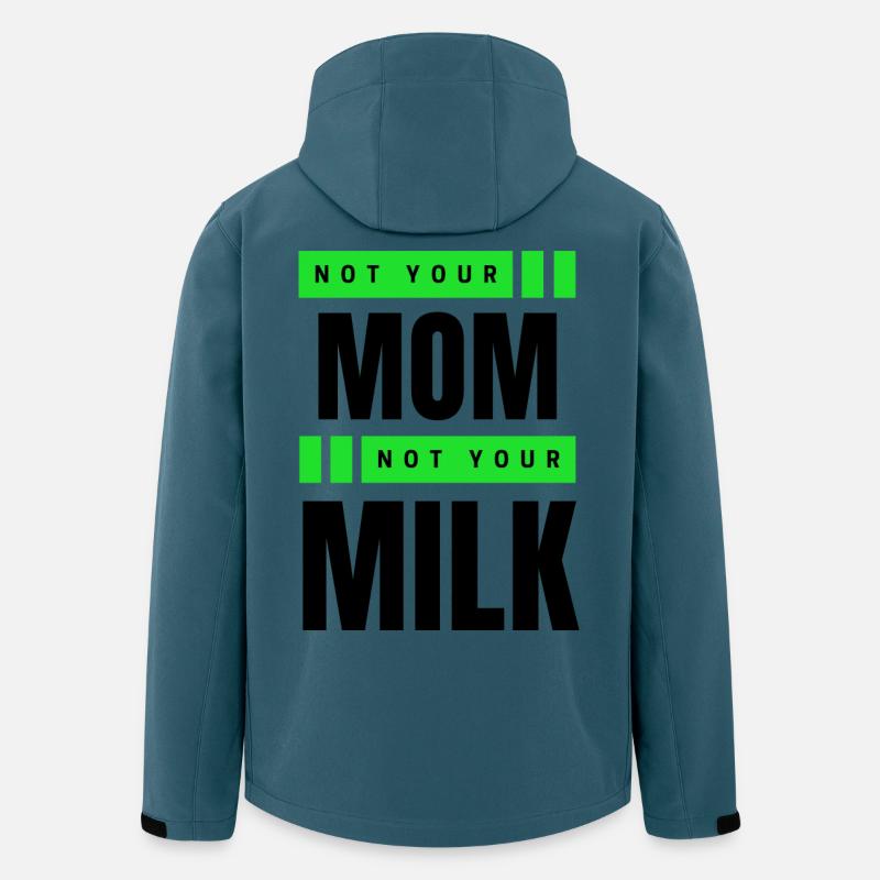 Not Your Mum Not Your Milk - Recycelte Männer Softshell-Jacke von Stanley/Stella - Dunkles Petrol