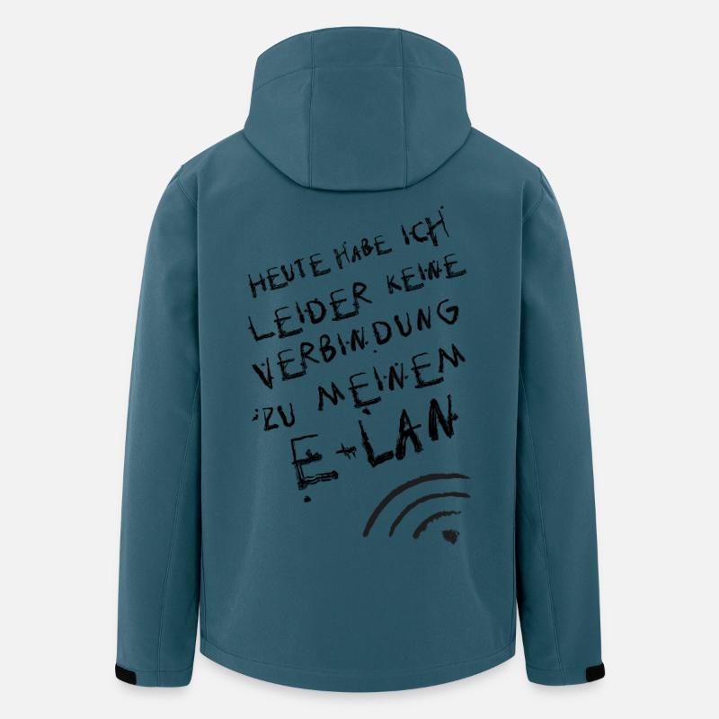 leider habe ich leider keinen elan - Recycelte Männer Softshell-Jacke von Stanley/Stella - Dunkles Petrol