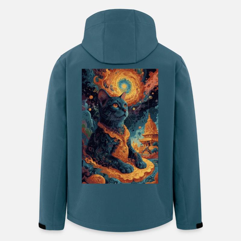 black Buddha1 - Recycelte Männer Softshell-Jacke von Stanley/Stella - Dunkles Petrol