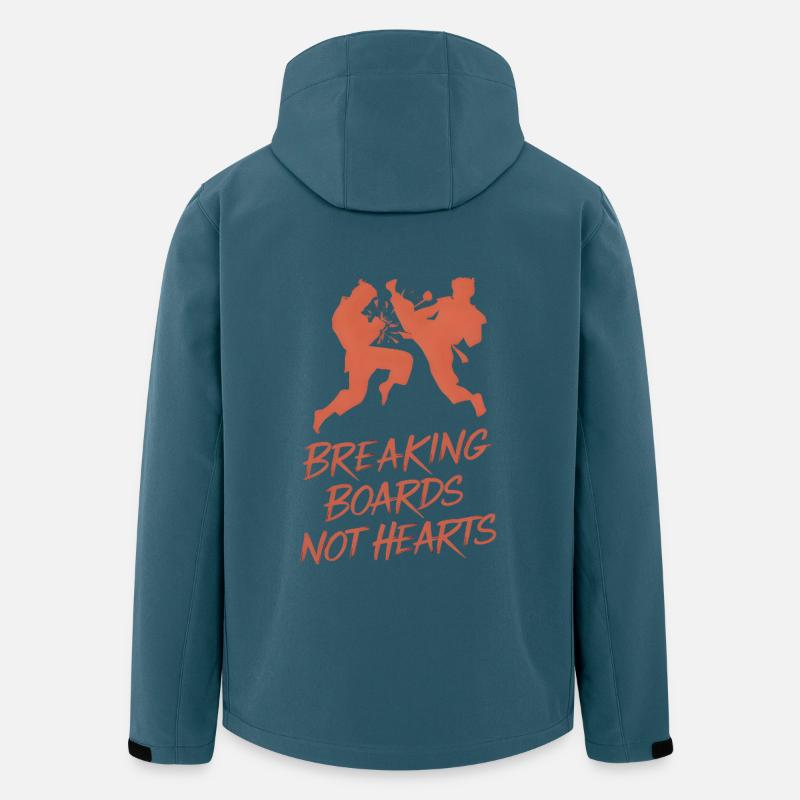 Breaking Boards Not Hearts - Recycelte Männer Softshell-Jacke von Stanley/Stella - Dunkles Petrol