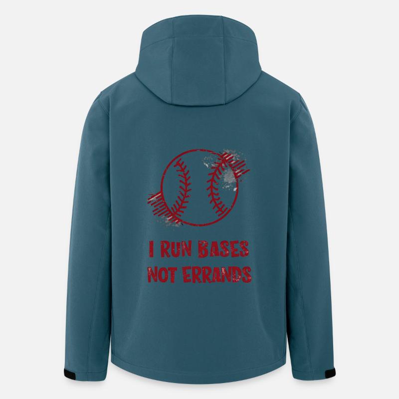 I Run Bases Not Errands Baseball - Men’s Recycled Softshell Jacket by Stanley/Stella - stargazer