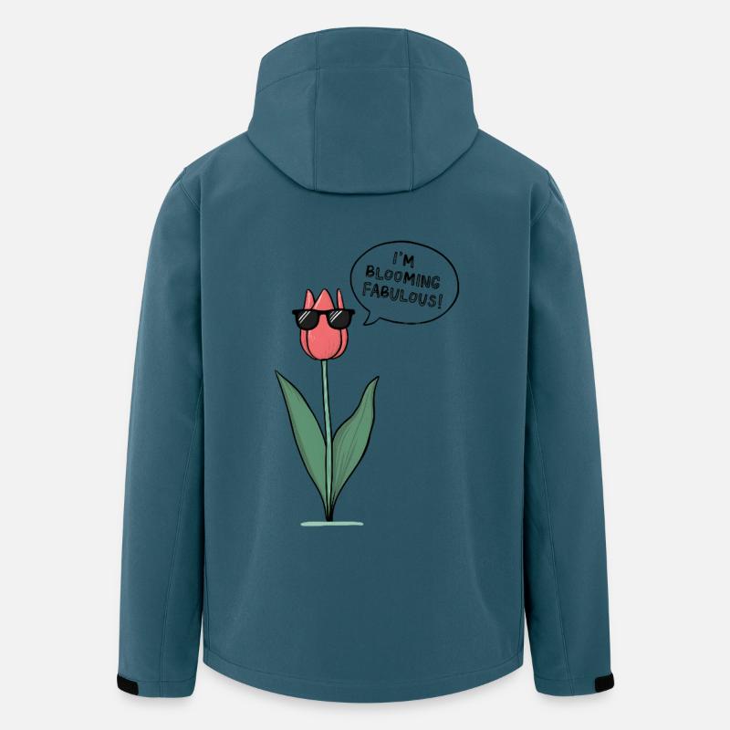 Blooming Fabulous  - Recycelte Männer Softshell-Jacke von Stanley/Stella - Dunkles Petrol