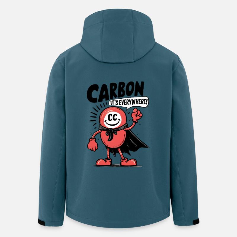 Comic Carbon - It's Everywhere! - Recycelte Männer Softshell-Jacke von Stanley/Stella - Dunkles Petrol