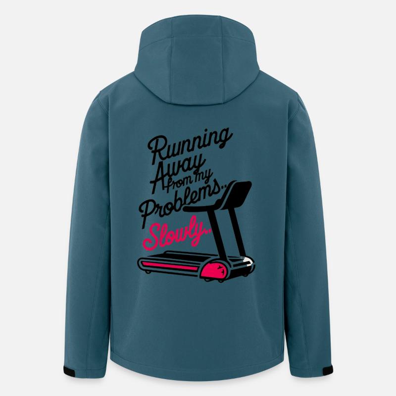 Running from Problems - Slowly - Recycelte Männer Softshell-Jacke von Stanley/Stella - Dunkles Petrol