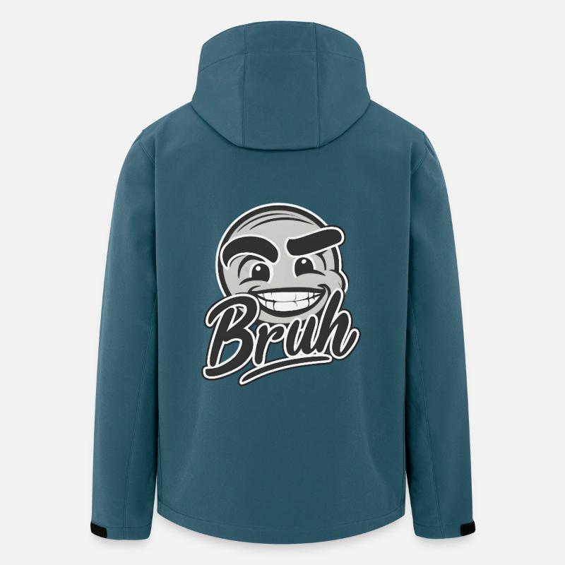 Bruh Face - Recycelte Männer Softshell-Jacke von Stanley/Stella - Dunkles Petrol