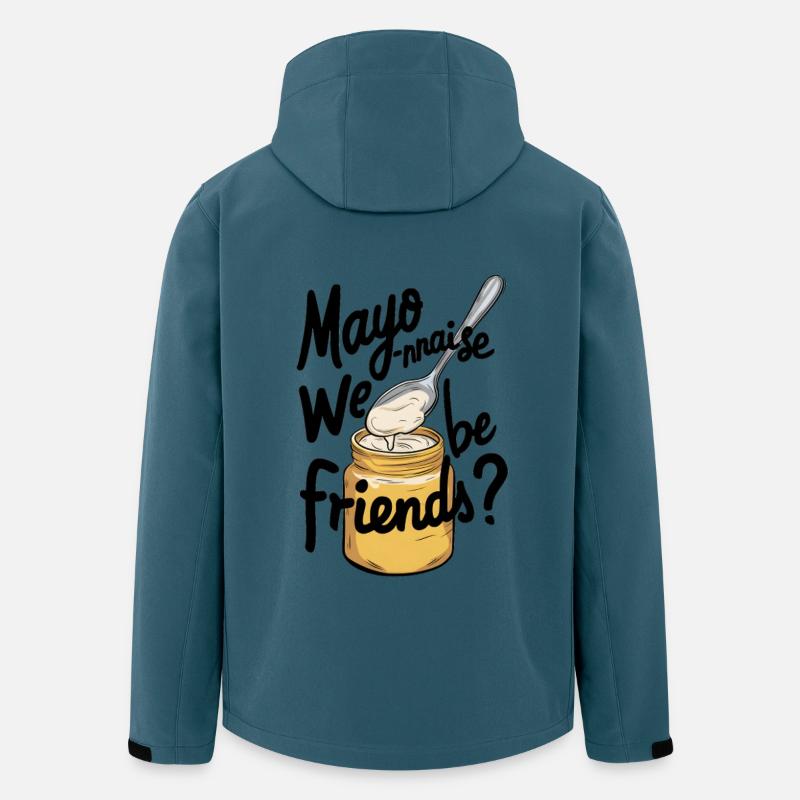 Mayo-nnaise we be friends? - Recycelte Männer Softshell-Jacke von Stanley/Stella - Dunkles Petrol