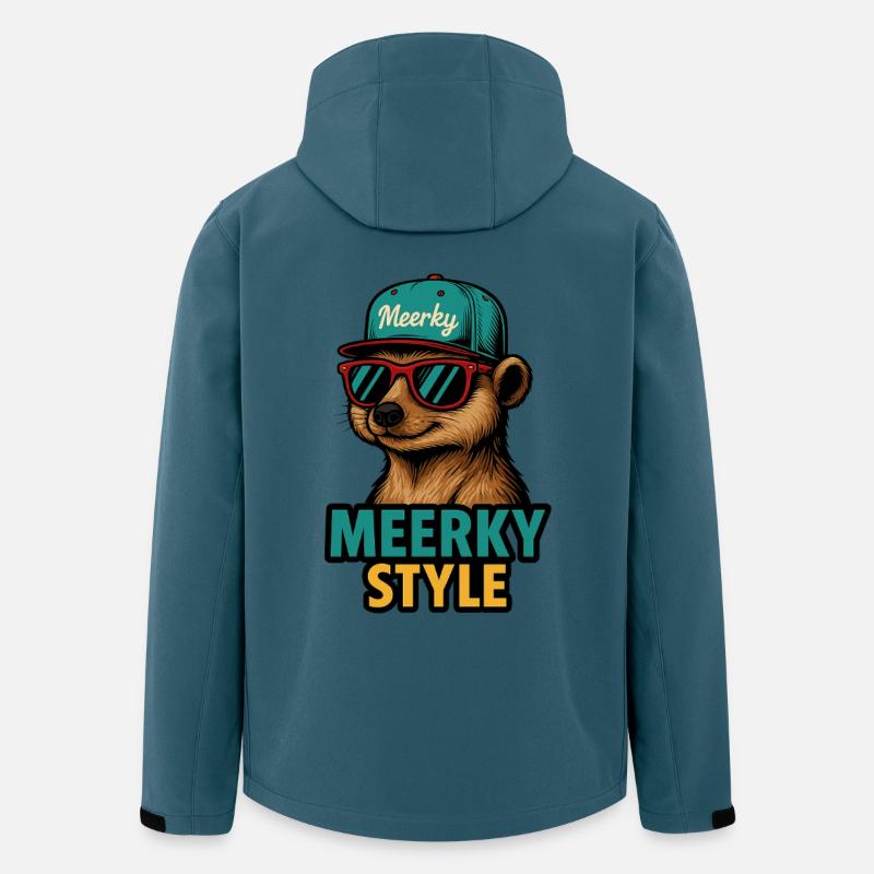Meerky Style - Recycelte Männer Softshell-Jacke von Stanley/Stella - Dunkles Petrol