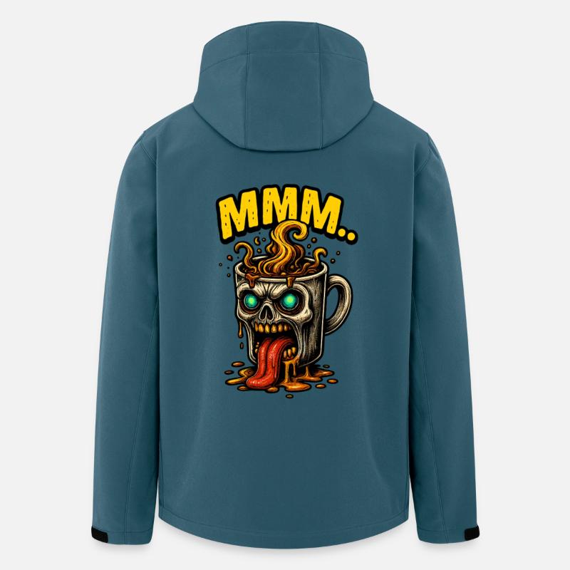 MMM Dämonenkaffee Becher - Recycelte Männer Softshell-Jacke von Stanley/Stella - Dunkles Petrol