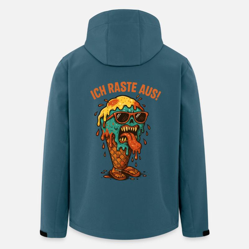 Schmelzendes Eisgesicht - Recycelte Männer Softshell-Jacke von Stanley/Stella - Dunkles Petrol