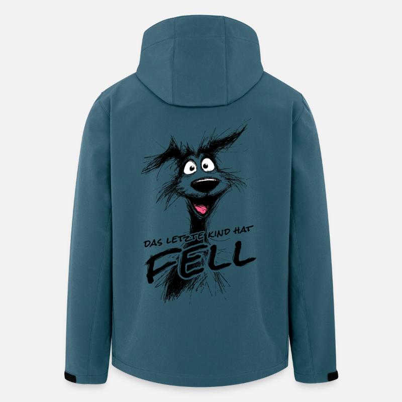 Das letzte Kind hat Fell – Lustiges Hunde-Shirt! - Recycelte Männer Softshell-Jacke von Stanley/Stella - Dunkles Petrol
