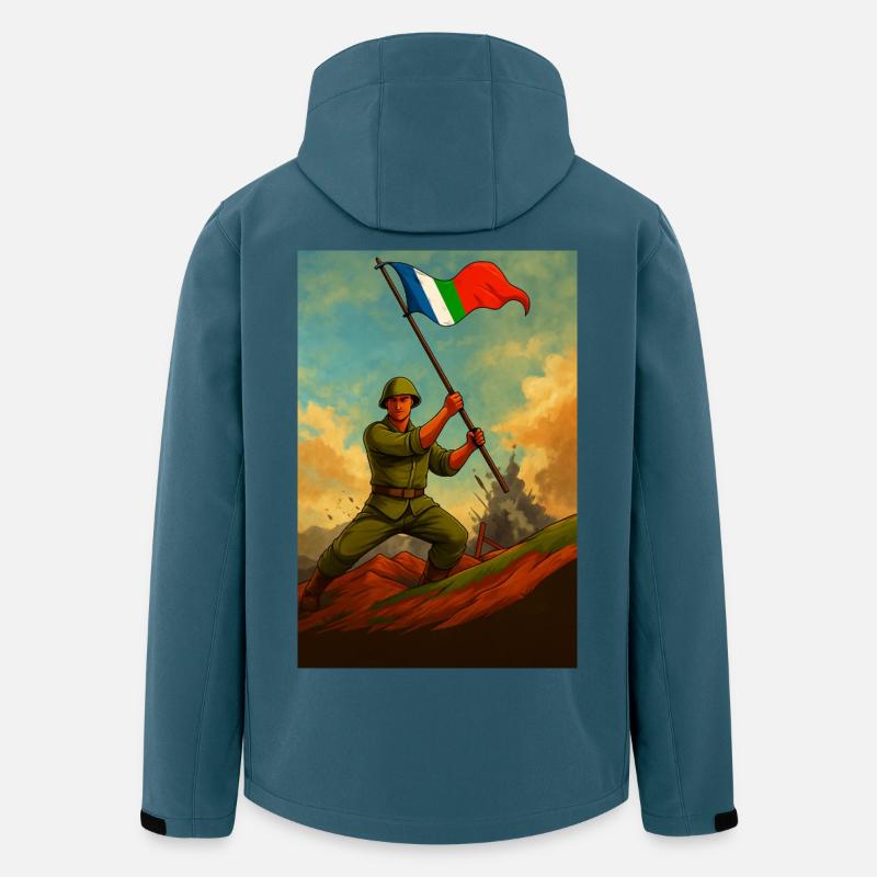 MOLUKKEN DER ERSTEN GENERATION - Recycelte Männer Softshell-Jacke von Stanley/Stella - Dunkles Petrol