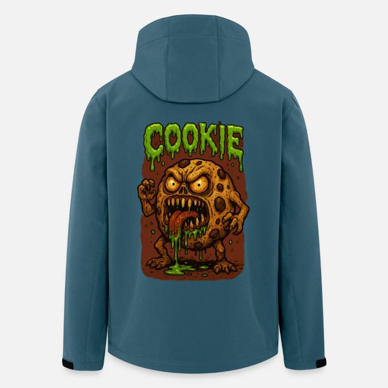 Keks-Zombie Monster - Recycelte Männer Softshell-Jacke von Stanley/Stella - Dunkles Petrol