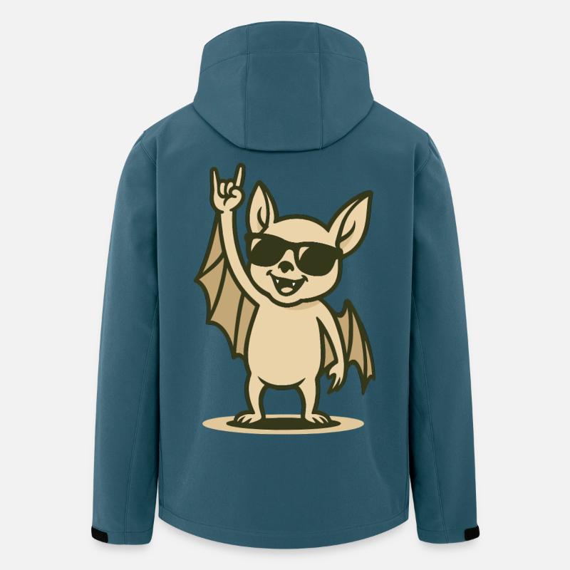 Bat’n’Roll Baby - Recycelte Männer Softshell-Jacke von Stanley/Stella - Dunkles Petrol