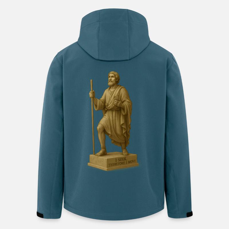 Moderne Interpretation des Pilgers - Recycelte Männer Softshell-Jacke von Stanley/Stella - Dunkles Petrol