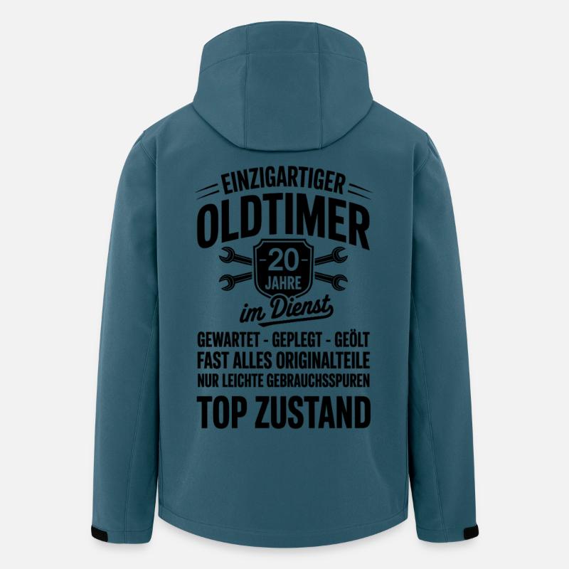 20. Dienstjubiläum Arbeitskollege - Recycelte Männer Softshell-Jacke von Stanley/Stella - Dunkles Petrol
