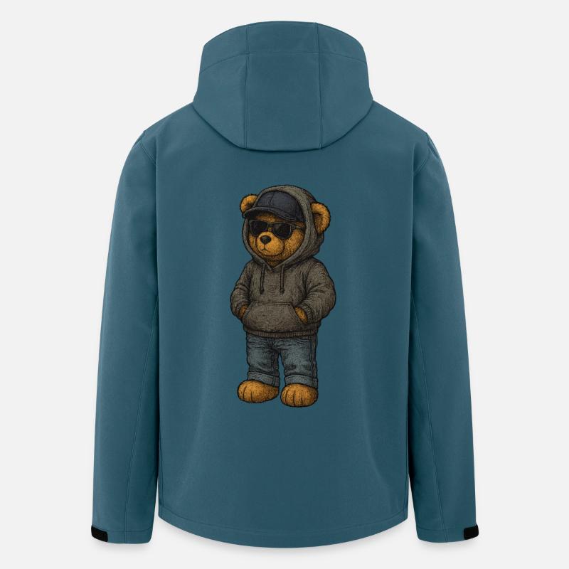 Urban Kapuzenpullover Bär - Recycelte Männer Softshell-Jacke von Stanley/Stella - Dunkles Petrol