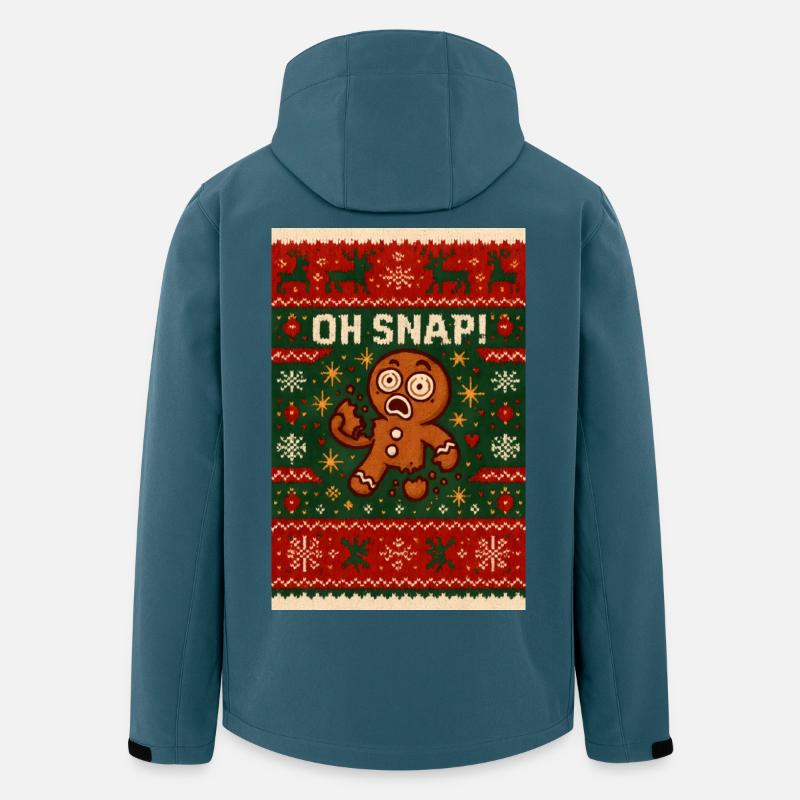 Ugly Christmas Lebkuchenmann - Recycelte Männer Softshell-Jacke von Stanley/Stella - Dunkles Petrol
