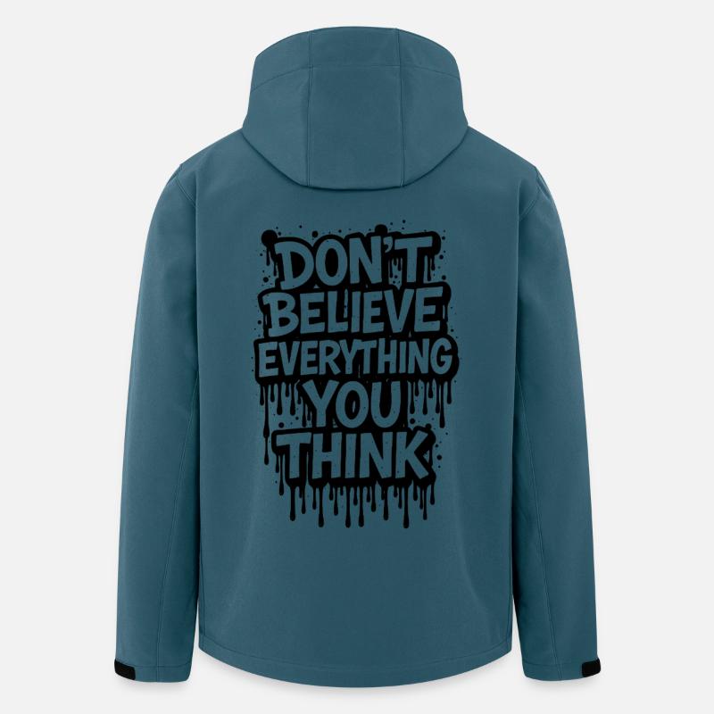 Don’t Believe Everything You Think - Recycelte Männer Softshell-Jacke von Stanley/Stella - Dunkles Petrol