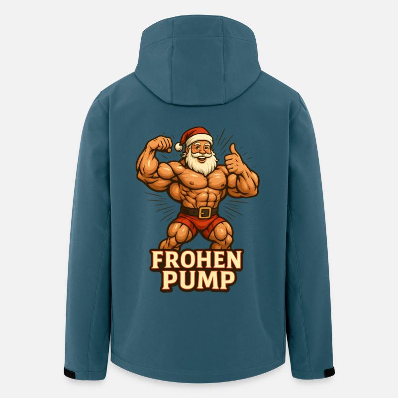 Gym Workout Frohen Pump - Recycelte Männer Softshell-Jacke von Stanley/Stella - Dunkles Petrol
